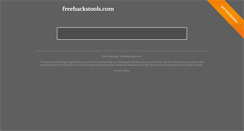 Desktop Screenshot of freehackstools.com